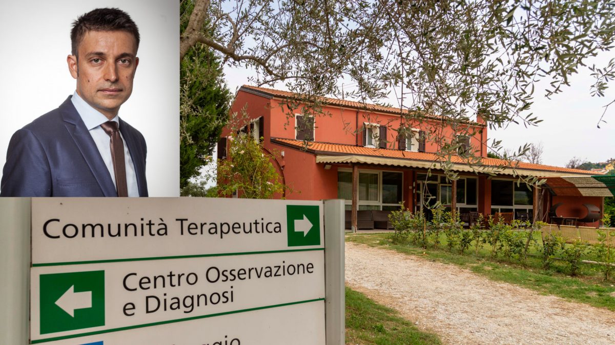 La Comunità terapeutica di Vallecchio e nel riquadro Giovanni Benaglia