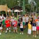 I partecipanti alla Gara del piccolo pescatore al Lago Arcobaleno di Riccione